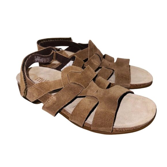 Munro Corine Brown Suede Gladiator Sandals Size 6.5 Comfort Cushion Ortho Shoe - Picture 2 of 11